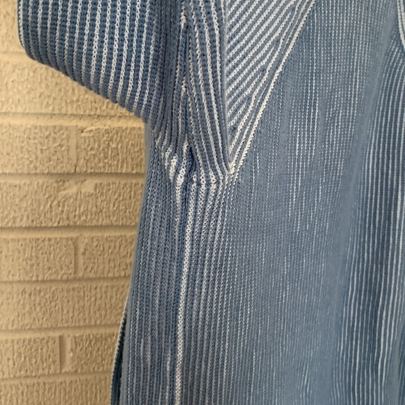 Land's End Drifter Shaker Blue Knit Open Front Cardigan Long Sleeve Women's XS - Picture 6 of 12